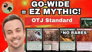 NEW *NO RARES* DECK gets to MYTHIC! (OTJ STANDARD)