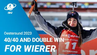40/40 for Wierer in Oestersund, March 2023