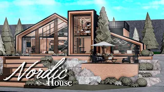 Nordic House Style 🍂🍁 | Bloxburg | (welcome to bloxburg) 400K Speed Build | TOCA blox