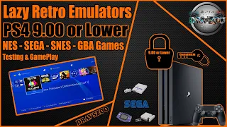 PS4 Lazy Retro Emulators by Vika for PS4 9.00 or Lower | NES/SEGA/SNES/GBA | Testing & How to Use