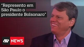 Tarcísio aponta Haddad como principal adversário: "Um candidato do PT e um anti-PT, que sou eu"