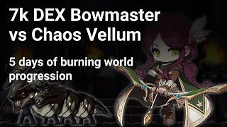 [GMS Burning EU] 7k Bowmaster Chaos Vellum Solo (day 5) (21/49 classes)