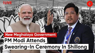 LIVE: PM Modi Attends Swearing-In Ceremony Of New Meghalaya Government In Shillong