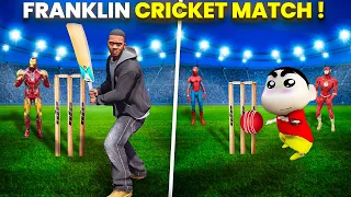 Shin Chan & Franklin Playing IPL Cricket Match With Avengers in Gta 5 in Telugu