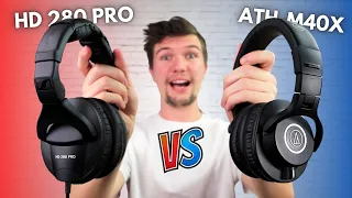 Best Headphones Under $100!!! - Audio Technica ATH-M40X vs. Sennheiser HD 280 Pro