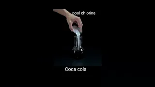 #short || Coca-Cola Vs pool chlorine ||amazing science experiment