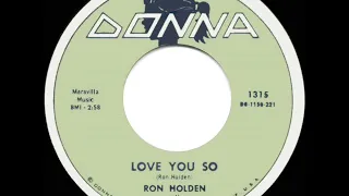 1960 HITS ARCHIVE: Love You So - Ron Holden