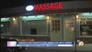 Undercover prostitution operation targets Poway massage businesses; deputies say 6 women arrested