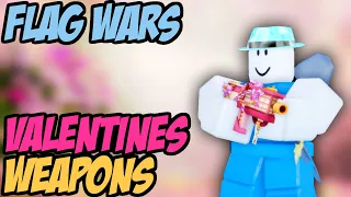 Using VALENTINE'S WEAPONS ONLY in Roblox FLAG WARS