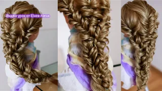 Романтичная коса без плетения  Воздушная причёска Romantic Braid Hair tutorial