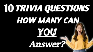 Multiple Choice Trivia Questions Part 9 | General Knowledge QUIZ! Trivia/ Test/Quiz |