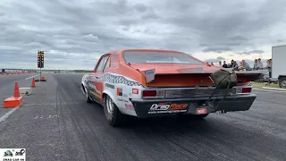 Chevy Nova SS Dragster - 7850ccm - 1200 HP - 1/4 mile drag racing 🚦🚗 - 4K