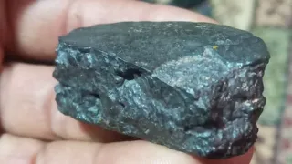 Black diamond carbonado meteorite stone picture