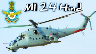 Mil Mi-24 Hind Attack helicopter/Mi-24 Hind helicopter of indian air force/defence rally channel