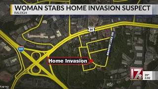 Woman fights back, stabs Raleigh home intruder, police say