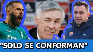 BRILLANTE RESPUESTA de ANCELOTTI a XAVI, "EL REAL MADRID GANA TÍTULOS", BARCELONA RECHAZÓ A BENZEMA