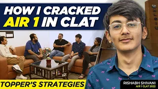 CLAT Topper AIR 1 - Rishabh Shivani Interview | Topper Strategies for CLAT | How to clear CLAT exam?