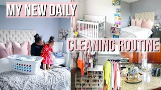 WORKING MOM DAILY CLEANING ROUTINE | How to KEEP a clean home while working FULL TIME! SPEED clean