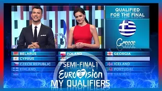 Eurovision 2019 - Semi-Final 1 - MY 10 Qualifiers