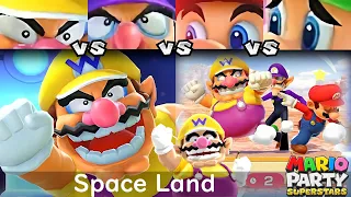 Mario Party Superstars Wario vs Waluigi vs Mario vs Luigi In Space Land (Master)