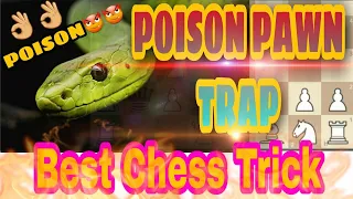 Poison Pawn Trap |Chess opening tricks to win fast |Best chess traps