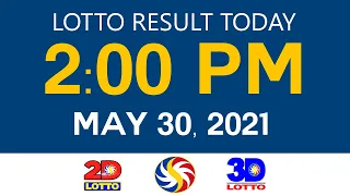 Lotto Results Today May 30 2021 2pm draw Ez2 Swertres 2D 3D 6/49 6/58 PCSO