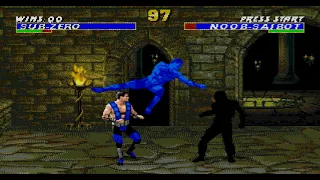 Secret fight with Noob Saibot Mortal Kombat 3 (Sega Genesis)