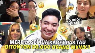 LIVESTREAM PRANK !! Mereka SHOCK Di Tonton Sama 20 Ribuan Orang WKWKWK - Ome.TV Internasional