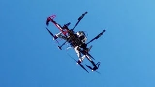 DJI F550 Crash. Drops from sky - Looks like a normal landing...UNTIL.