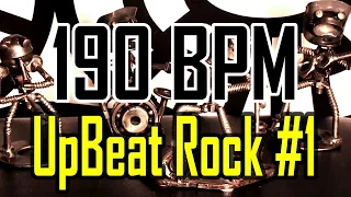 190 BPM - Upbeat Rock #1 - 4/4 Drum Beat - Drum Track