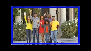 Holly robinson peete recreates adorable family photo with husband and kids