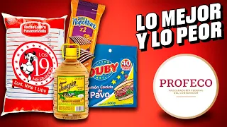 LOS PEORES PRODUCTOS SEGUN LA PROFECO