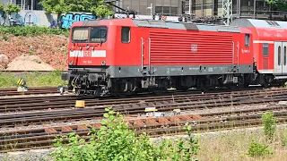 🚆 E-Lok Typ BR 112 154-0 fährt mit Dostos als RE 70 ein in Kiel-Hbf aus Richtung Hamburg / 4K