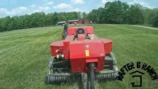 First cut 2023 Baling with the Massey Ferguson 1840 and Steffens 1550 accumulator