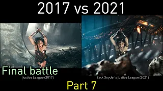 Justice League 2017 vs 2021, Final battle and defeat of Steppenwolf (part 7)