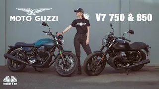 Moto Guzzi V7 Stone 850 and 750