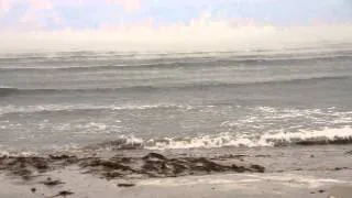 Анапа, центральный пляж 30 января 2014, шторм и холод