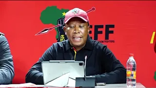 CIC Julius Malema addressing the EFF 10th Anniversary Closing Press Conference.