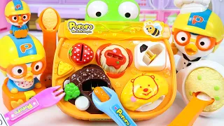 Pororo yummy lunch box cooking Toys 뽀로로 냠냠 식사놀이 콩순이 요리놀이 장난감 - 꿀벌튜브