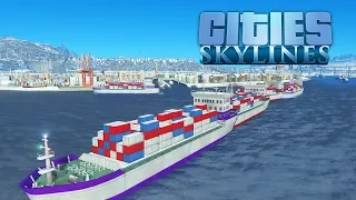Сities Skylines - Затор в грузовом порту! #38