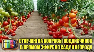 ОТВЕЧАЮ НА ВОПРОСЫ ПОДПИСЧИКОВ В ПРЯМОМ ЭФИРЕ ПО САДУ И ОГОРОДУ