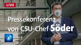 Pressekonferenz von CSU-Chef Markus Söder