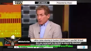 Espn First Take   Lebron James Going Home