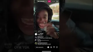 Sha Ek says he’s smoking smelly and spins opp block on ig live