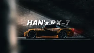 Han's RX-7 Abandoned Animation // After burning for a long time