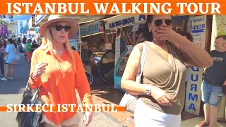 Istanbul Travel: Istanbul 2022 Sirkeci 14 August Walking Tour|4k UHD 60fps