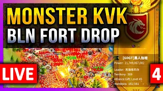 Monster KVK:  BLN Fort Drop! 1365 😮 Zone6 Fights! 🔥 LIVE! 🔴 7 IMP: C11676, 1960, 1365