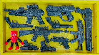 Membersihkan Nerf Shotgun, Assault Rifle, AK47, Soft Bullet, Sniper Rifle, M16, Watergun