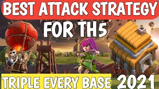 Best Attack Strategy for TH5 (Town Hall 5) in Hindi | CLASH OF CLANS