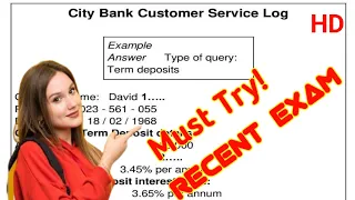 City bank customer service log IELTS listening | City bank customer service log  @IELTSwithKamal